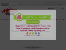Tablet Screenshot of metrocandy.com